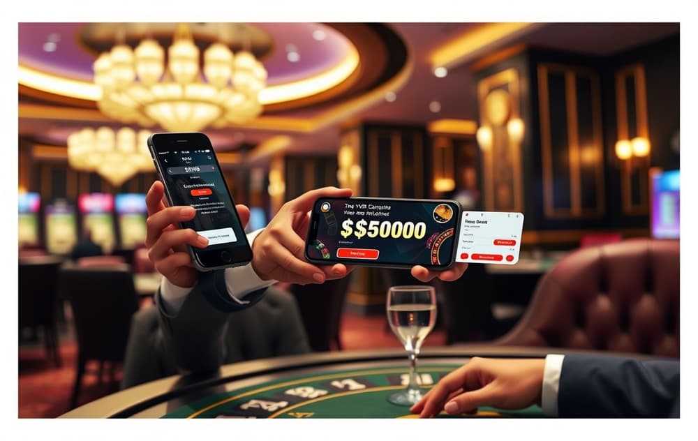 VIP-spiller mottar eksklusiv bonus fra personlig manager i casino-lounge