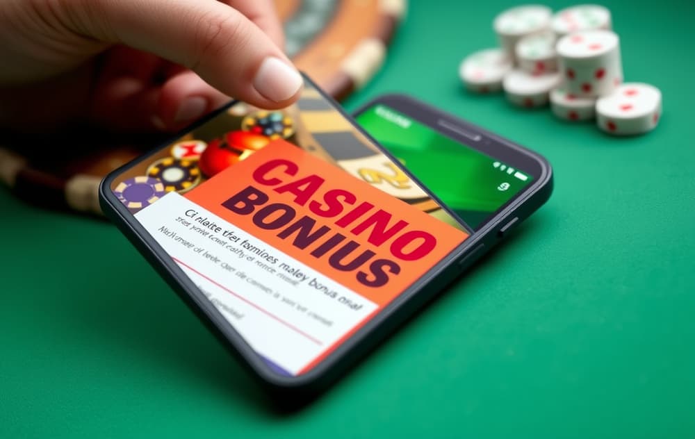 Notatblokk og mobiltelefon under testing av nye casinoer