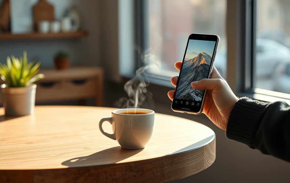 Keno-trekning på digital skjerm med resultater og mobiltelefon